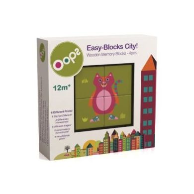 Дерев'яні блоки OOPS Easy Blocks! City 16009.20