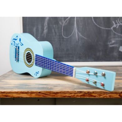Детская Гитара New Classic Toys голубая с музыкальными нотами 10349
