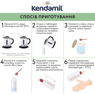 Дитяча суха молочна суміш 3 етап з 12 до 36 місяців, 800 г Kendamil 92000040