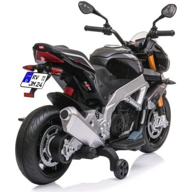 Электромотоцикл Aprilia Tuono V4 1100 RR, черный, 12В Jamara 46588 4042774464189