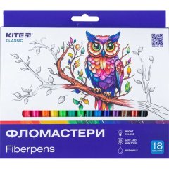 Фломастери, набiр 18 шт. Kite K-448
