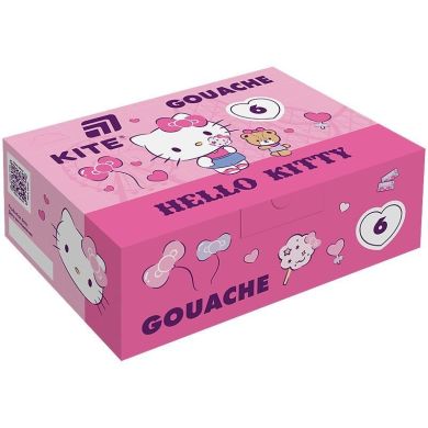 Гуаш, 6 кольорів, 20мл Hello Kitty Kite HK25-062