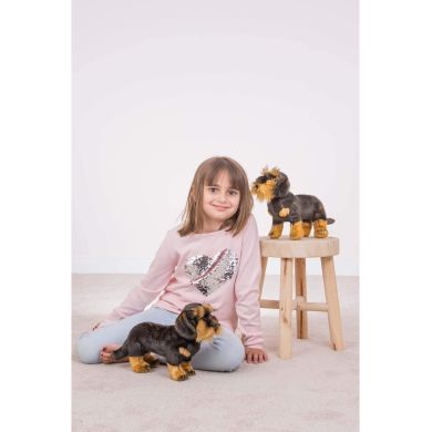 Игрушка мягкая жестокошерстная Такса 28 см Teddy Hermann 919230
