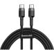 Кабель Baseus Type-C PD2.0 60W20V 3A 1mCATKLF-GG1 сіро-чор