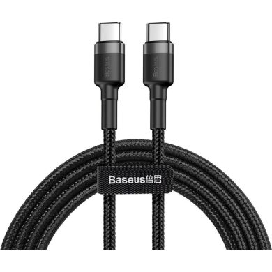 Кабель Baseus Type-C PD2.0 60W20V 3A 1mCATKLF-GG1 сіро-чор