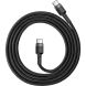 Кабель Baseus Type-C PD2.0 60W20V 3A 1mCATKLF-GG1 сіро-чор