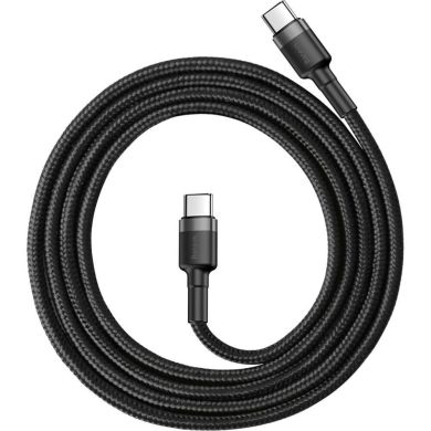 Кабель Baseus Type-C PD2.0 60W20V 3A 1mCATKLF-GG1 сіро-чор