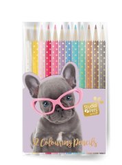 Кольорові олівці Studio Pets 12шт 6949