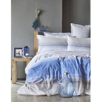 Комплект постельного белья Karaca Home евроразмер Синий 200.15.01.0092, евроразмер