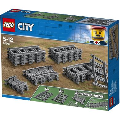 Конструктор LEGO City Рейки, 20 деталей 60205