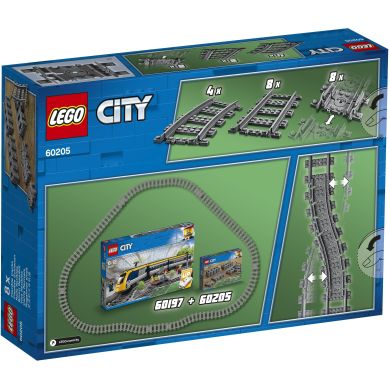 Конструктор LEGO City Рейки, 20 деталей 60205