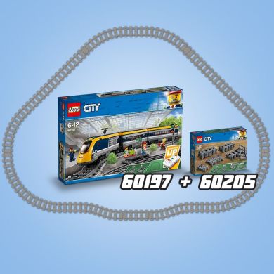 Конструктор LEGO City Рейки, 20 деталей 60205