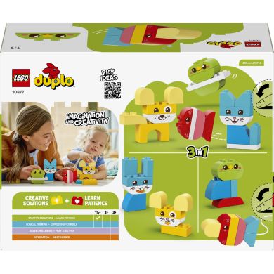 Конструктор LEGO DUPLO My First Очаровательные творческие домашние питомцы 3 в 1 10477