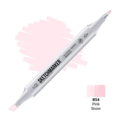 Маркер Sketchmarker 2 пера: тонке і долото Pink Snow SM-R054