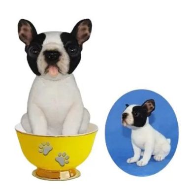Мягкая игрушка Французский бульдог высота 15см Hansa 8413