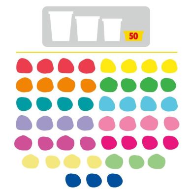 Набор массы для лепки Радужные сюрпризы 50 баночек Play-Doh G1761