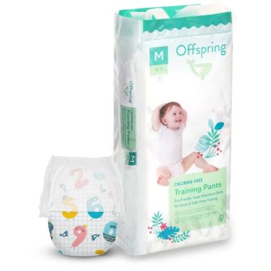 Підгузки-трусики Offspring&reg; розмір M, 6-11 кг, 42 шт, Цифри DP-OI-FAP-M42P-FFG, M
