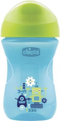 Поїльник-непроливайка Chicco Easy Cup від 12 місяців 266 мл Блакитний 06961.20.01, Блакитний