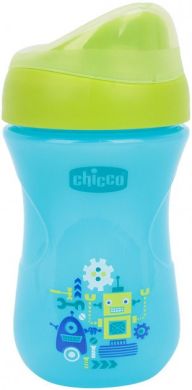 Поїльник-непроливайка Chicco Easy Cup від 12 місяців 266 мл Блакитний 06961.20.01, Блакитний