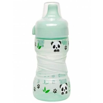 Поїльник Nip Trainer cup з широкою горловиною 260 мл+твердий носик(СистемаActiflex)(2отв) NIP 35099, Салатовий