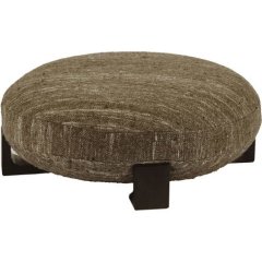 Пуф мангове дерево / вовна 80&times;30 см, коричневий MILENA POMAX 41316-BRO-15