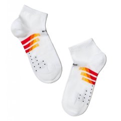 Шкарпетки дитячі CK ACTIVE (короткі) р.24, 315 білий-червоний Conte 13С-34СП