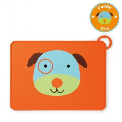 Силіконова підставка під тарілки Skip Hop Собачка 252055, Помаранчевий