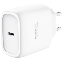 Зарядний пристрій мережевий Trust Maxo 45Вт, GaN, USB-C PD/PPS, білий 25522_TRUST