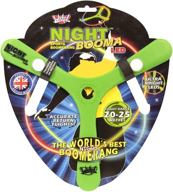 Бумеранг Wicked NIGHT BOOMA с LED салатовий WKNIL