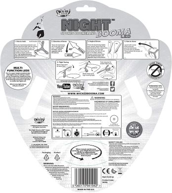 Бумеранг Wicked NIGHT BOOMA с LED салатовий WKNIL