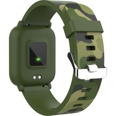Детский смарт-часы Canyon MyDino green (1.3 IPS full touch screen, waterproof, 155mAh battery) CNE-KW33GB