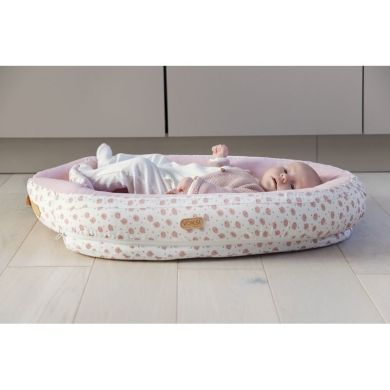 Кокон для сну з обмежувачем VOKSI BABY NEST PREMIUM, Roose Moon, колір рожевий Voks 11005053-Rose