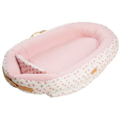 Кокон для сну з обмежувачем VOKSI BABY NEST PREMIUM, Roose Moon, колір рожевий Voks 11005053-Rose