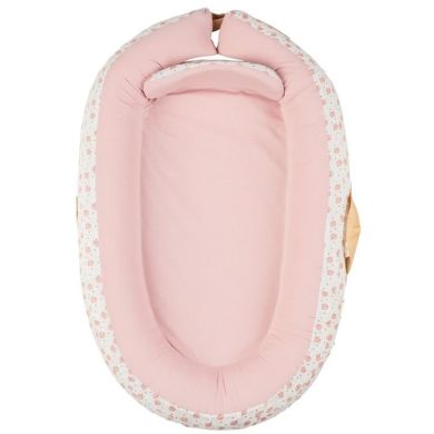 Кокон для сну з обмежувачем VOKSI BABY NEST PREMIUM, Roose Moon, колір рожевий Voks 11005053-Rose