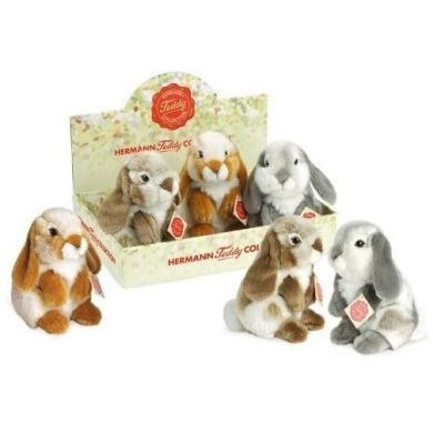 М'яка іграшка 19 см Hermann Teddy Кролик 1 шт 93760