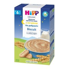 Органическая молочная каша HiPP «Спокойной ночи» с печеньем 250 г 2965