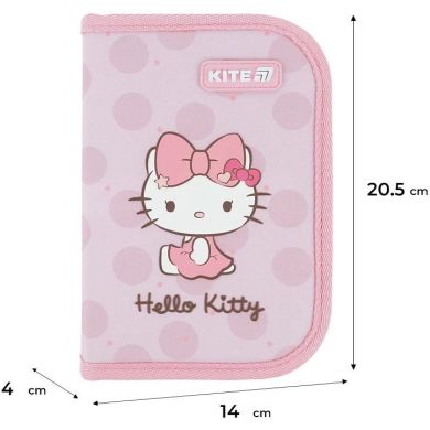Пенал Kite 1 від., 1 відворот, без наповнення 621 Hello Kitty-1 HK26-621-1