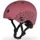 Шолом захисний дитячий Scoot and Ride, вишневий з ліхтариком 45-51см SR-181206-WILDCAT