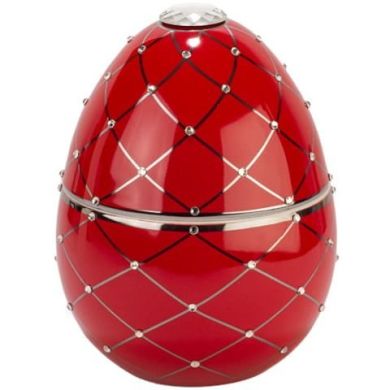 Свічка Ladenac Bois de Червона срібний ромб з кришталями 220г 02100200008