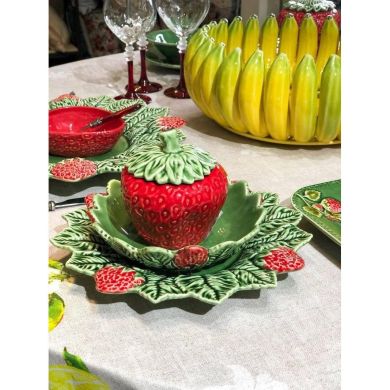 Тарелка Strawberries Bordallo Pinheiro 26 cm 65001243