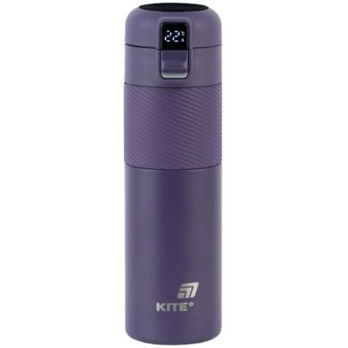Термос з термодатчиком 450 мл, фіолетовий Kite K25-1227-3