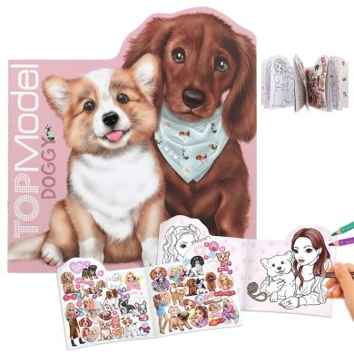 Альбом для розфарбовування з наклейками TOPModel KITTY and DOGGY 0412714