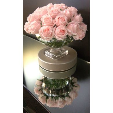 Аромат для дома Букет троянд French Pink у вазі Centrepiece&SILVER Cote noire CPRB06