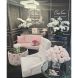 Аромат для дома Букет троянд French Pink у вазі Centrepiece&SILVER Cote noire CPRB06