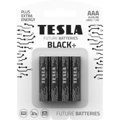 Батарейка Tesla Battery AAА Black+ LR06/BLISTER FOIL 4 шт. 8594183396675
