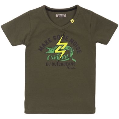 Футболка детская DJ Dutchjeans хаки р. 140 E38187-45