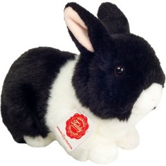 Игрушка мягкая Зайка вислоухая черно/белый 23 см Teddy Hermann 937340