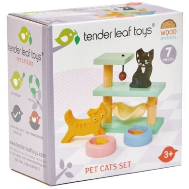Игрушка из дерева Набор домашних кошек Tender Leaf Toys TL8161