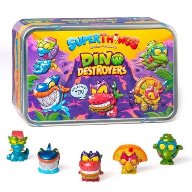 Игровой набор SUPERTHINGS S &ndash; ДИНО РАЗРУШИТЕЛИ (5 экскл. фигурок) PSTSD48TIN60