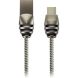 Кабель Canyon Type C USB 2.0 1 м, black-grey (Metallic shell; Power & data output 5V, 2A, OD 3.5mm) CNS-USBC5DG